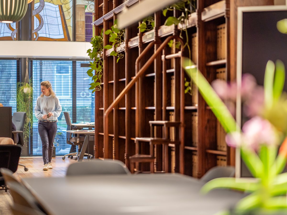 Marloes Wittebroek at the Elceco office.